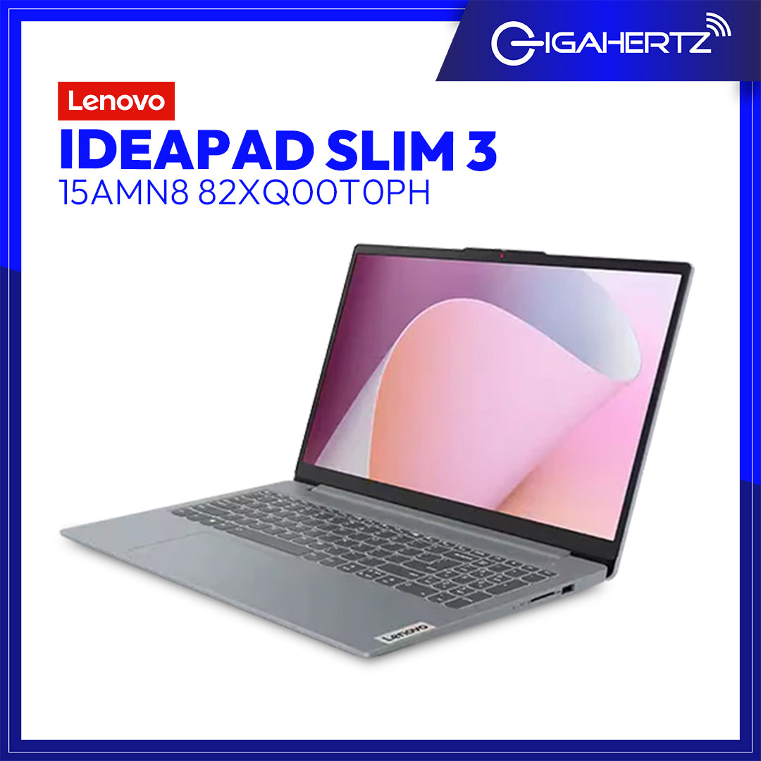 Lenovo IdeaPad Slim 3 15AMN8 82XQ00T0PH | 15.6in FHD | AMD R5 7520U | 16GB LPDDR5 | 512GB SSD | AMD Radeon 610M