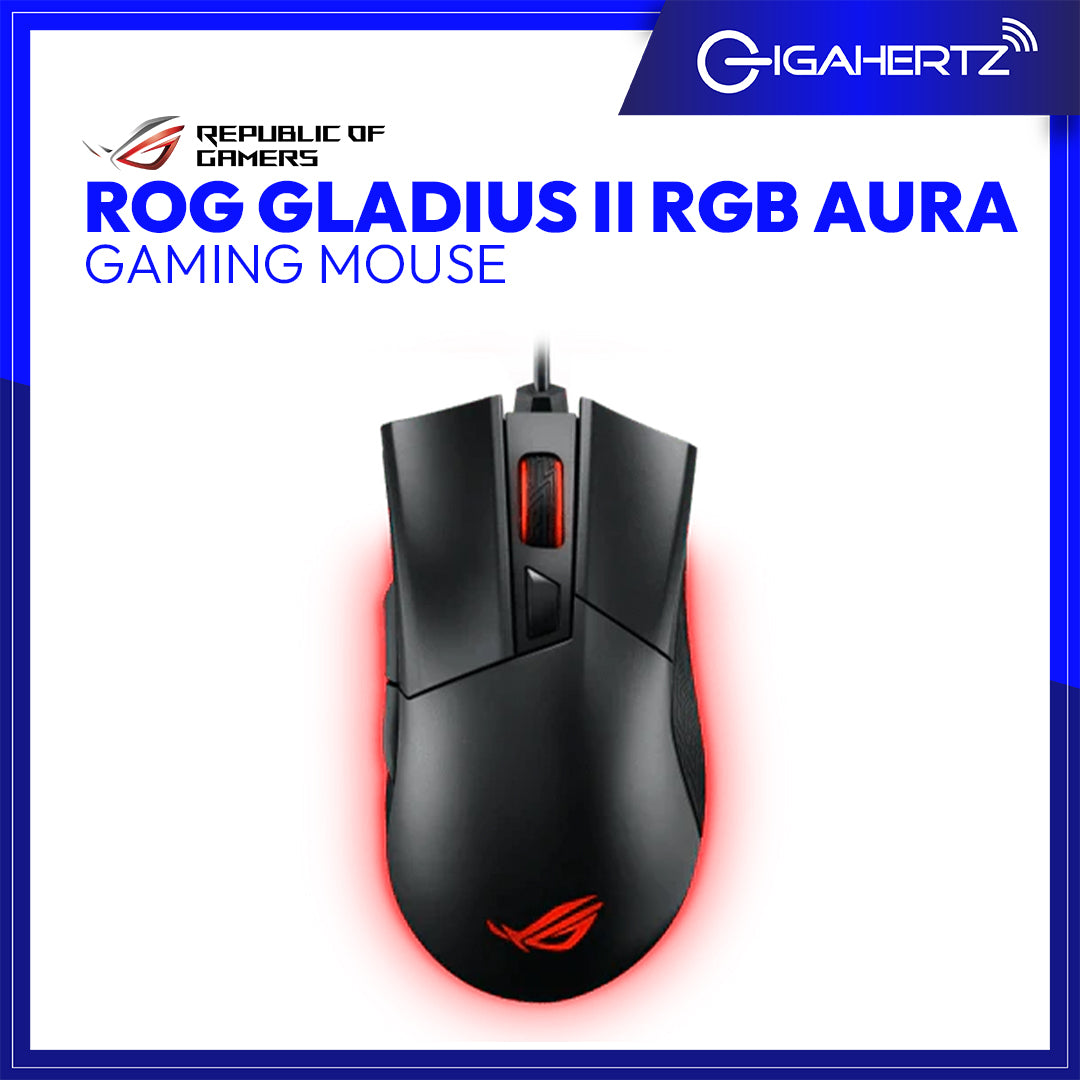 Asus ROG Gladius II RGB Aura Gaming Mouse | Gigahertz
