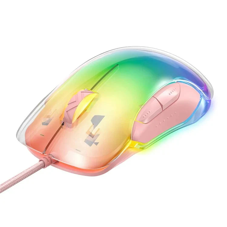 Onikuma CW925 RGB Wired eSports Gaming Mouse (Pink)