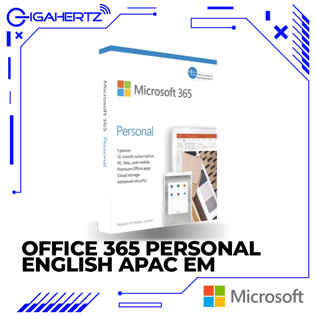 Microsoft Office 365 Personal English APAC EM Subscribe 1Year Medialess