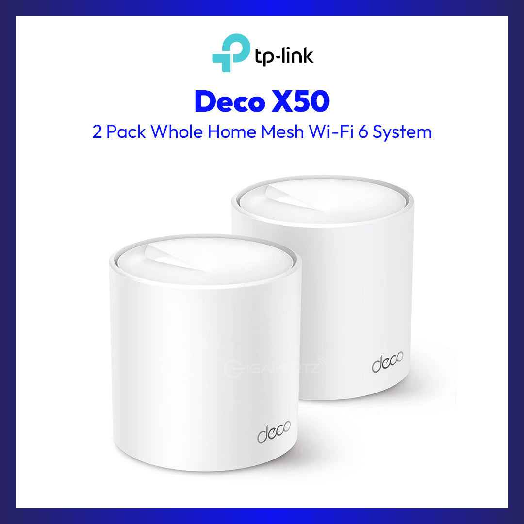 TPLINK DECO X50 2PACK MESH WIFI 6 WH