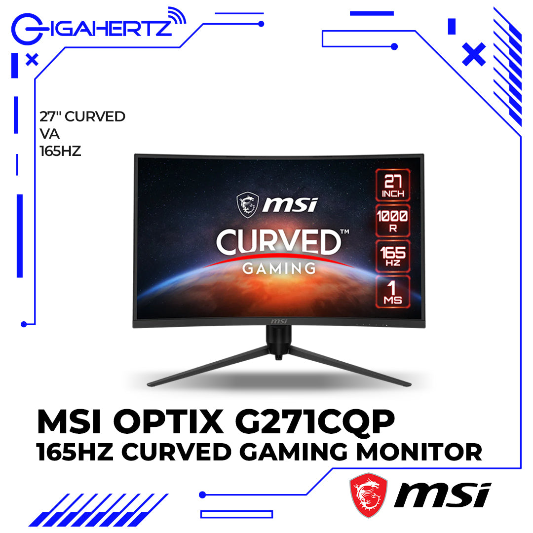 MSI Optix G271CQP 27" 165Hz Curved Gaming Monitor