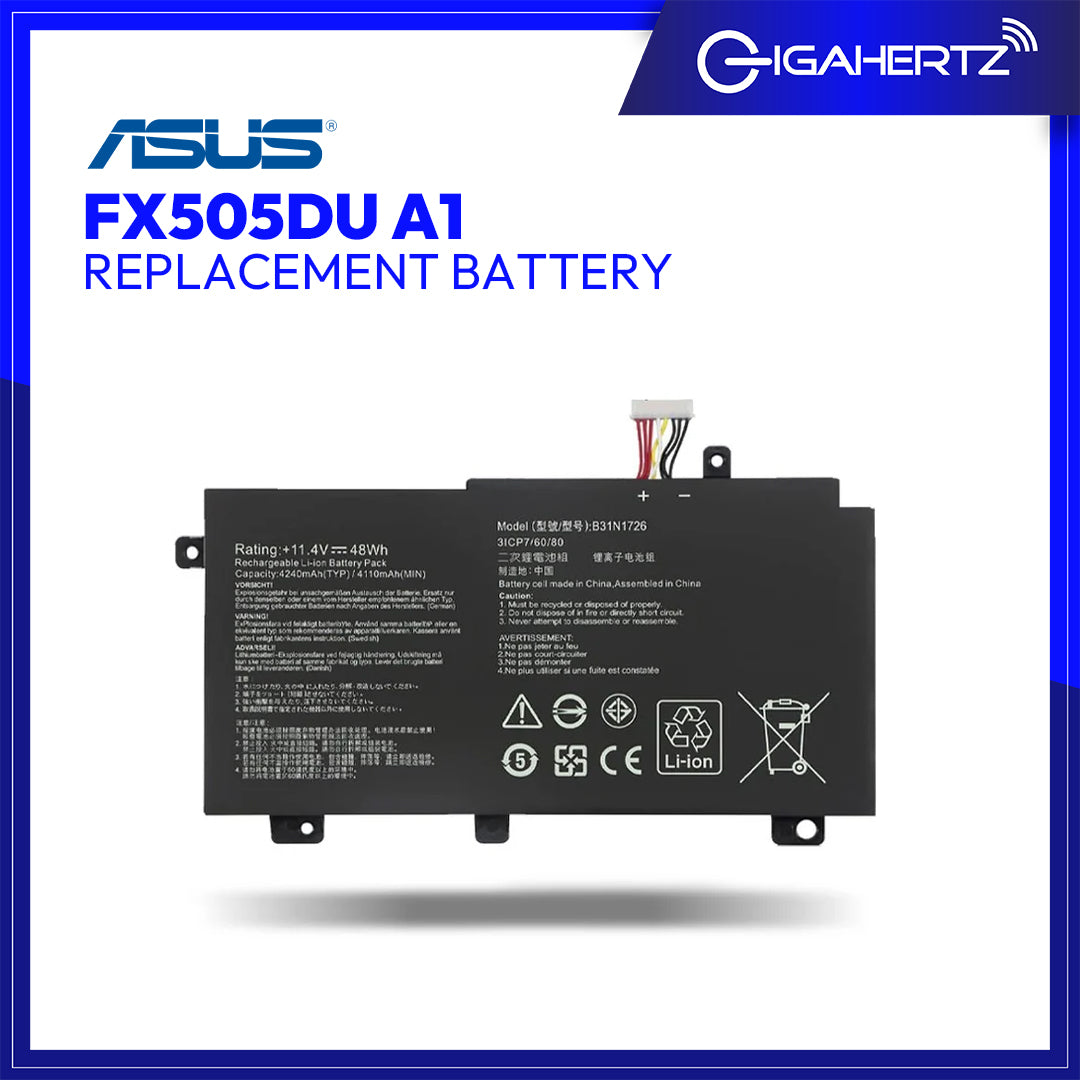Replacement Battery for Asus FX505DU A1
