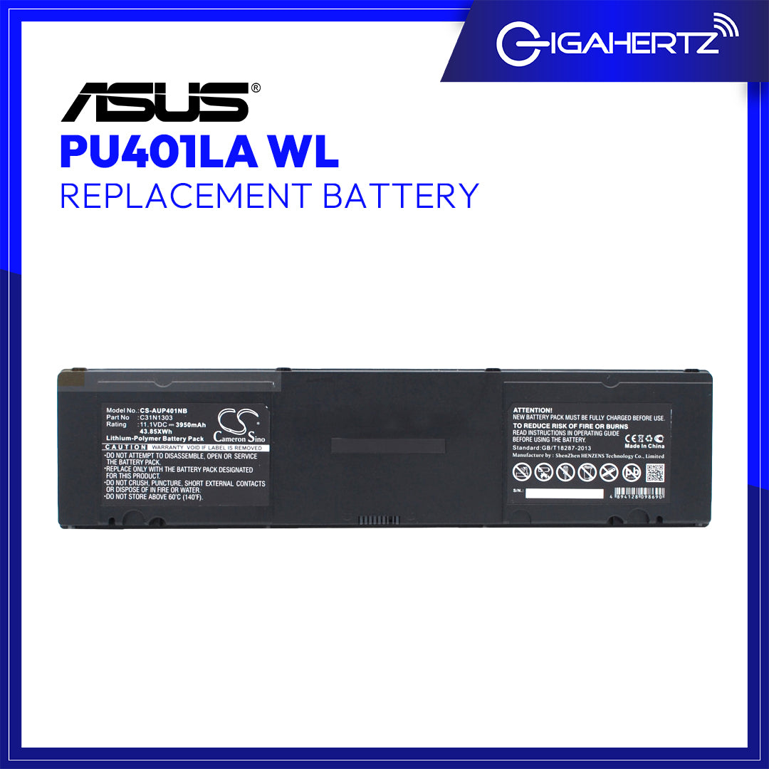 Replacement for Asus Battery PU401LA WL
