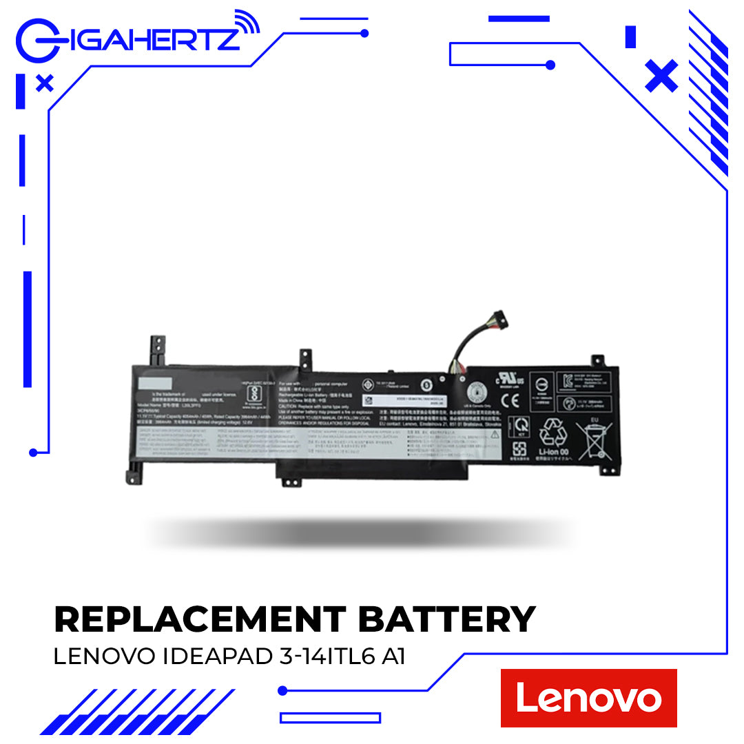 Replacement Battery for Lenovo IdeaPad 3-14ITL6 A1