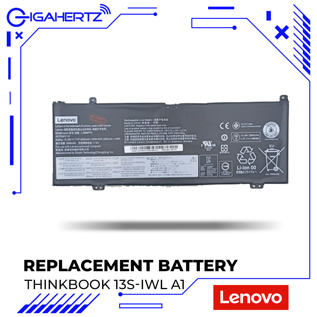 Replacement Battery for Lenovo ThinkBook 13S-IWL A1