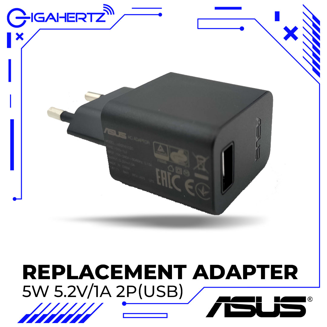 Replacement for ASUS ADAPTER 5W 5.2V 1A 2P(USB)