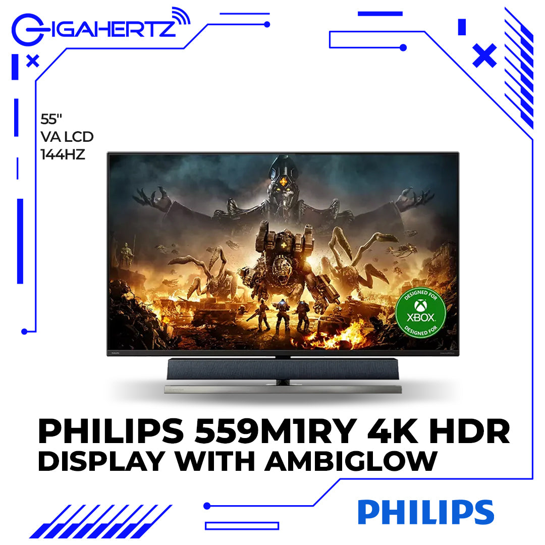 Philips 559M1RYV 55" 4K HDR Display with Ambiglow