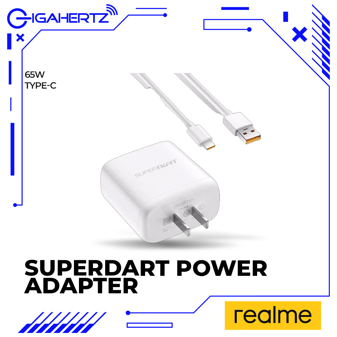 Realme 65w SuperDart Power Adapter With Cable | Gigahertz