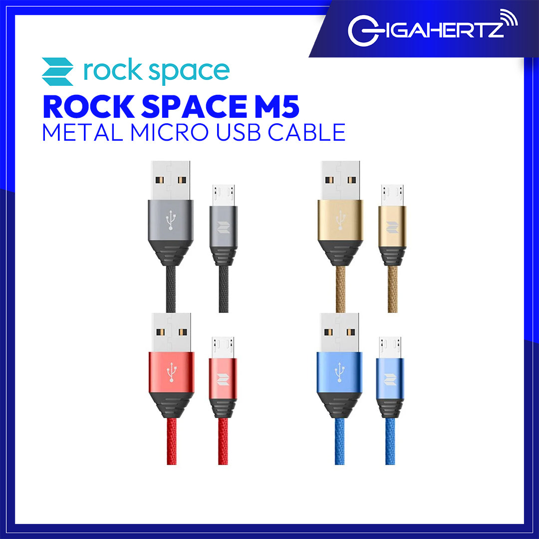 Rock Space M5 Metal Micro USB Cable