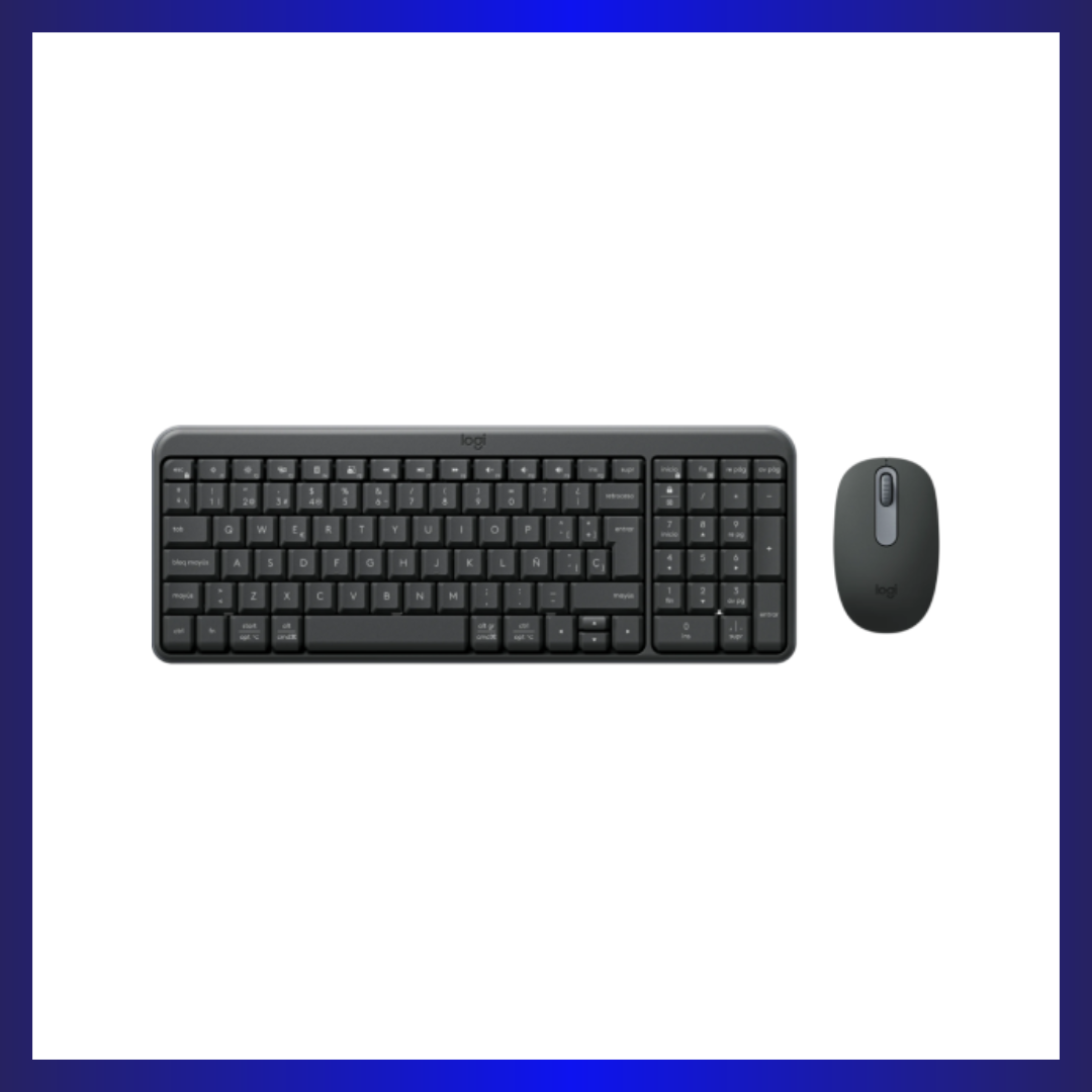 Logitech MK250 Compact Bluetooth Wireless Keyboard & Mouse Combo | Built-in Numpad | 1000 DPI | Multi-OS | 12-Month Battery | Graphite