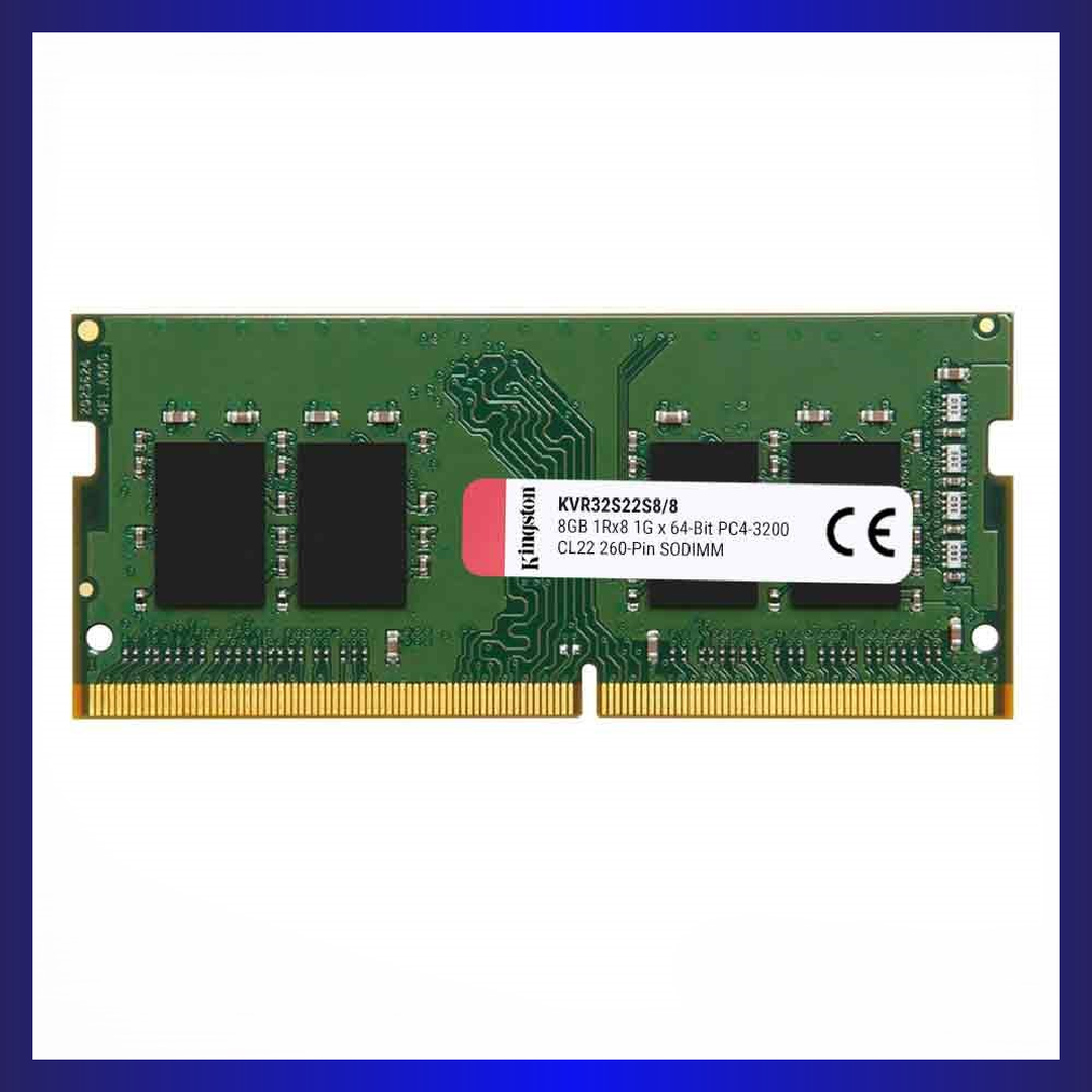 Kingston 8GB DDR4 3200MHZ CL22 SODIMM (KVR32S22S6)