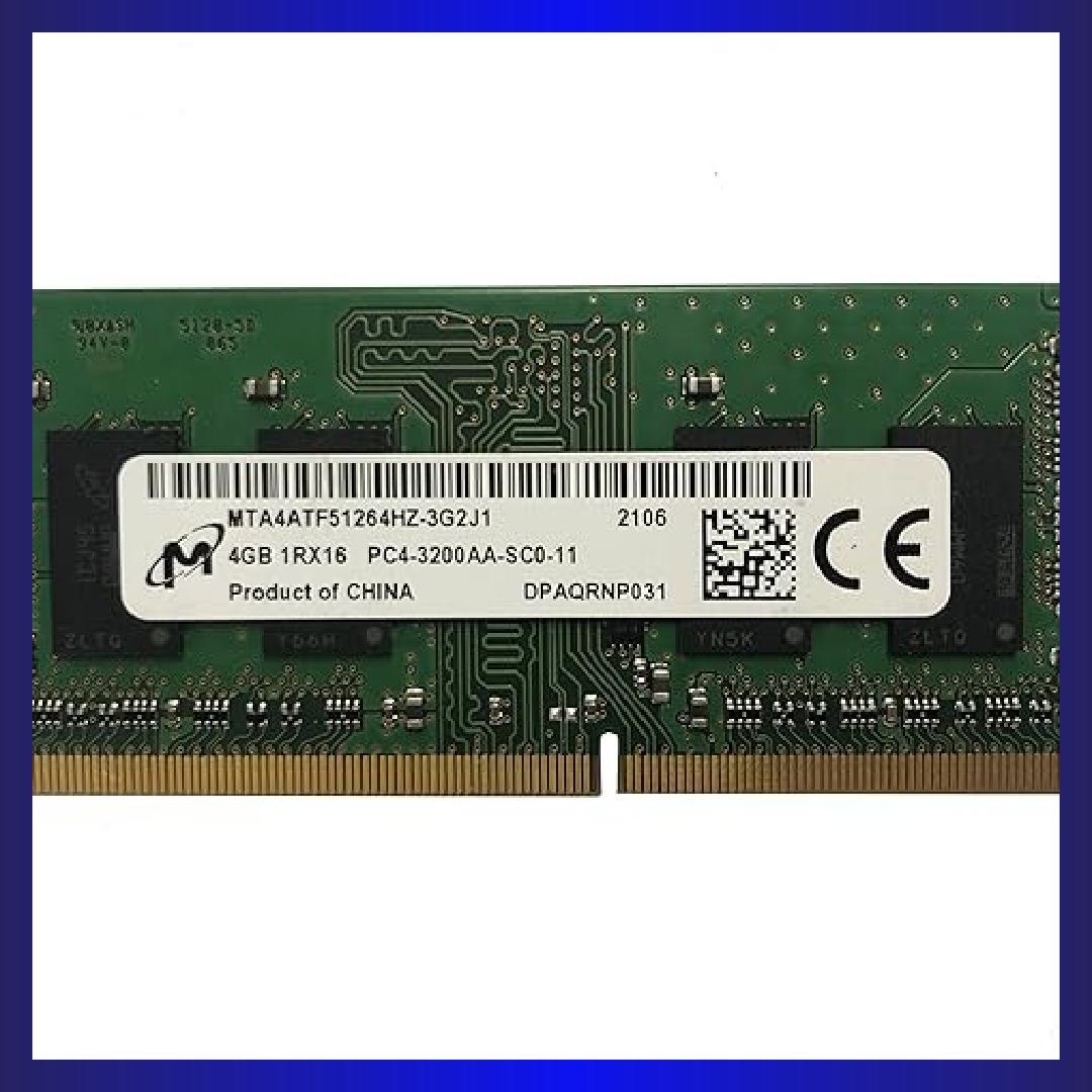 Micron 4GB DDR4 3200MHZ SODIMM (MTA4ATF51264HZ-3G2J1)