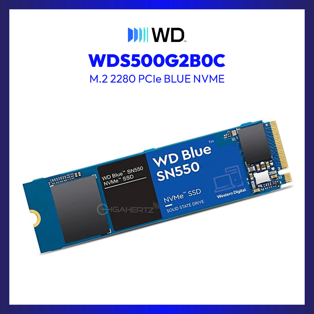 Western Digital WDS500G2B0C 500GB M.2 2280 PCIe BLUE NVME