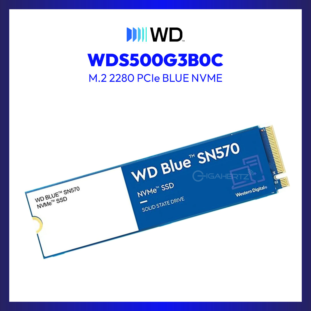 Western Digital WDS500G3B0C 500GB M.2 2280 PCIe BLUE NVME