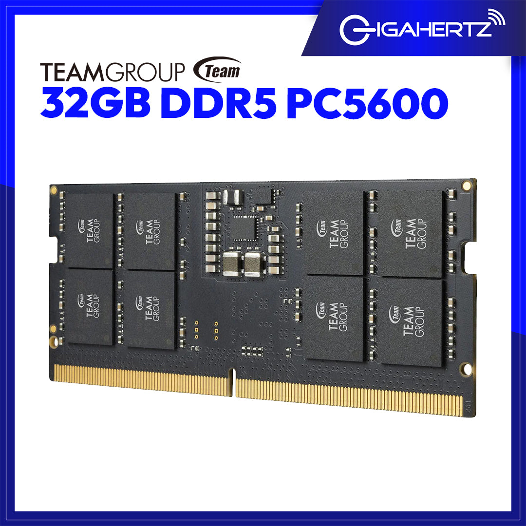 Team Elite DDR5 32GBx2枚組 5600MHz SO-DIMM ELITE DDR5 LAPTOP MEMORY 32GB(2x16GB) 5600MHz CL46 - TEAMGROUOP