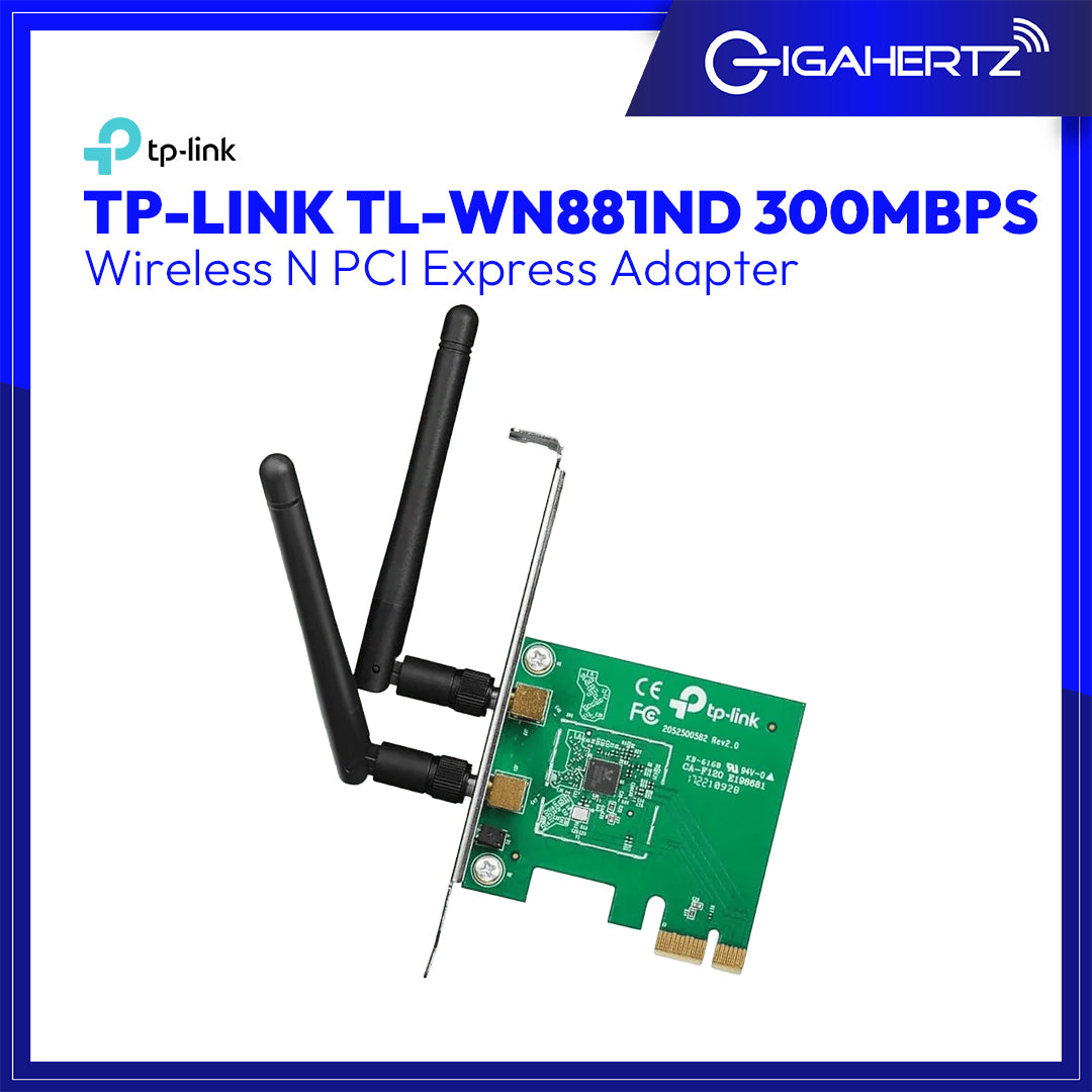 TP-Link TL-WN881ND 300Mbps Wireless N PCI Express Adapter