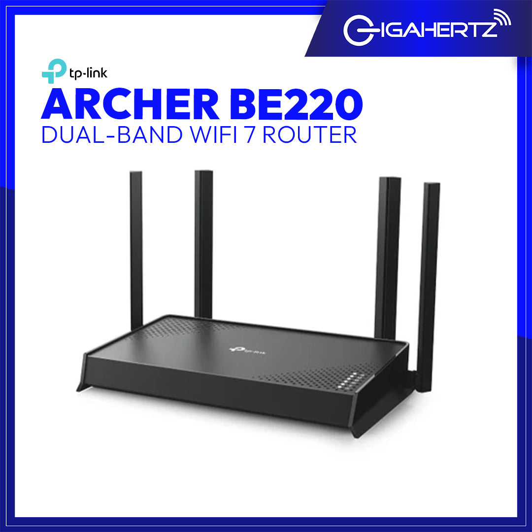 TPlink Archer BE220 Dual-Band WIFI 7 Router | GigaHertz