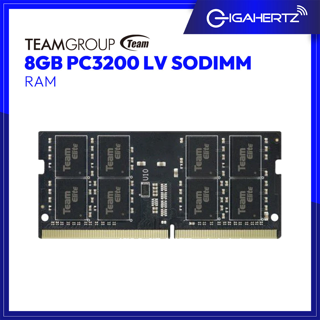 Team Elite 8GB PC3200 LV SODIMM Gigahertz