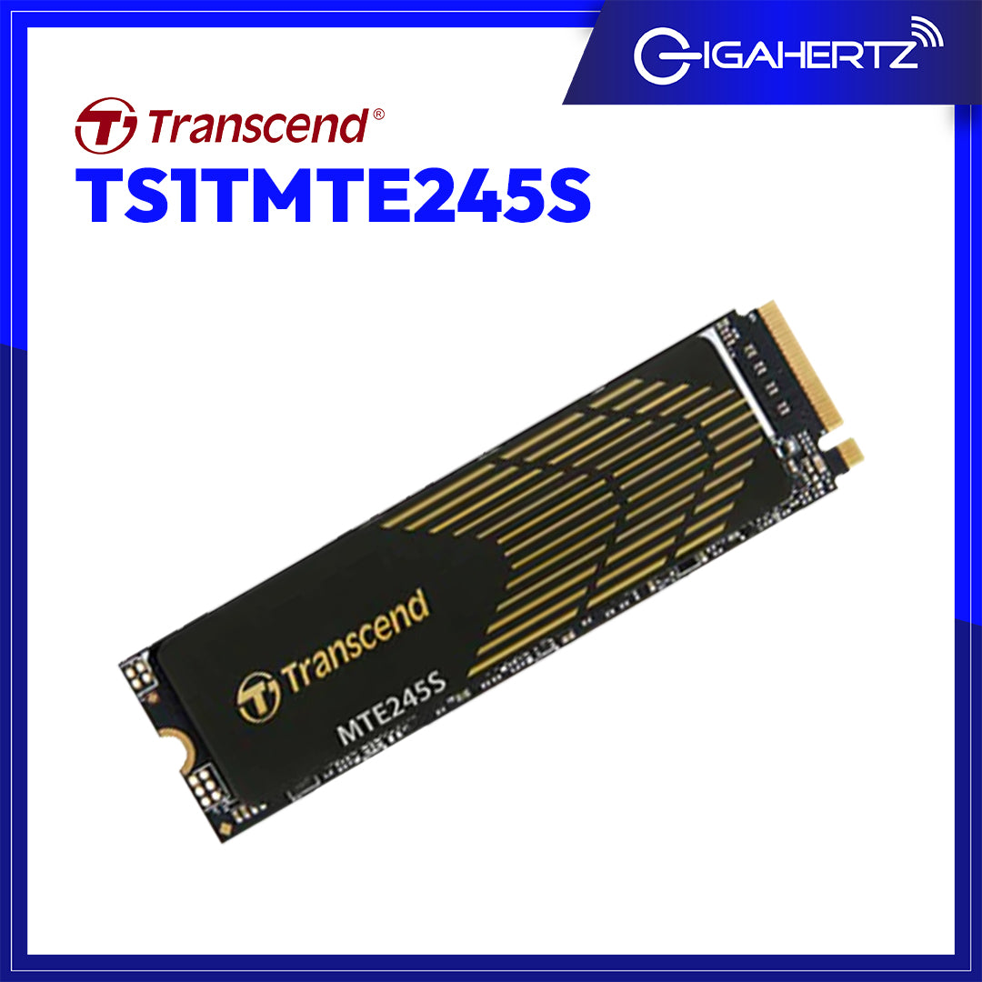 Transcend TS1TMTE245S | 1TB 245S M.2 2280 PCIE | Gen 4 X4 NVME 3D TLC Internal SSD