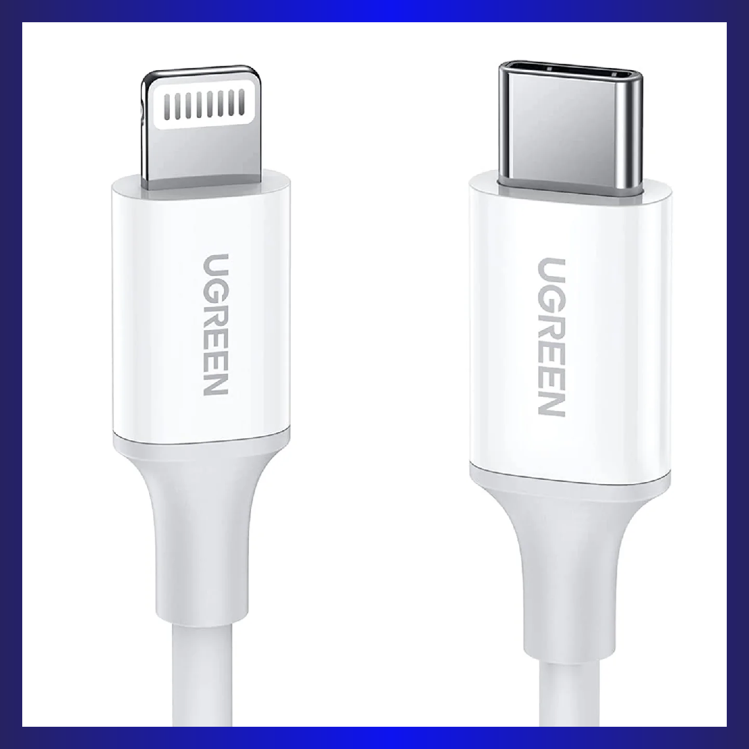 UGREEN 3A USB C to Lightning Cable 1m (White) (10493)