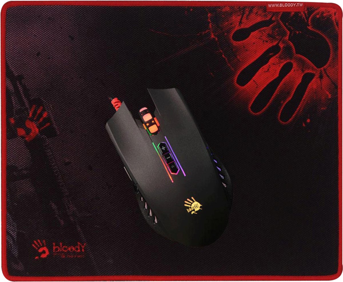 A4Tech Bloody Q8181S Gaming Mouse w/ Pad Combo | Gigahertz