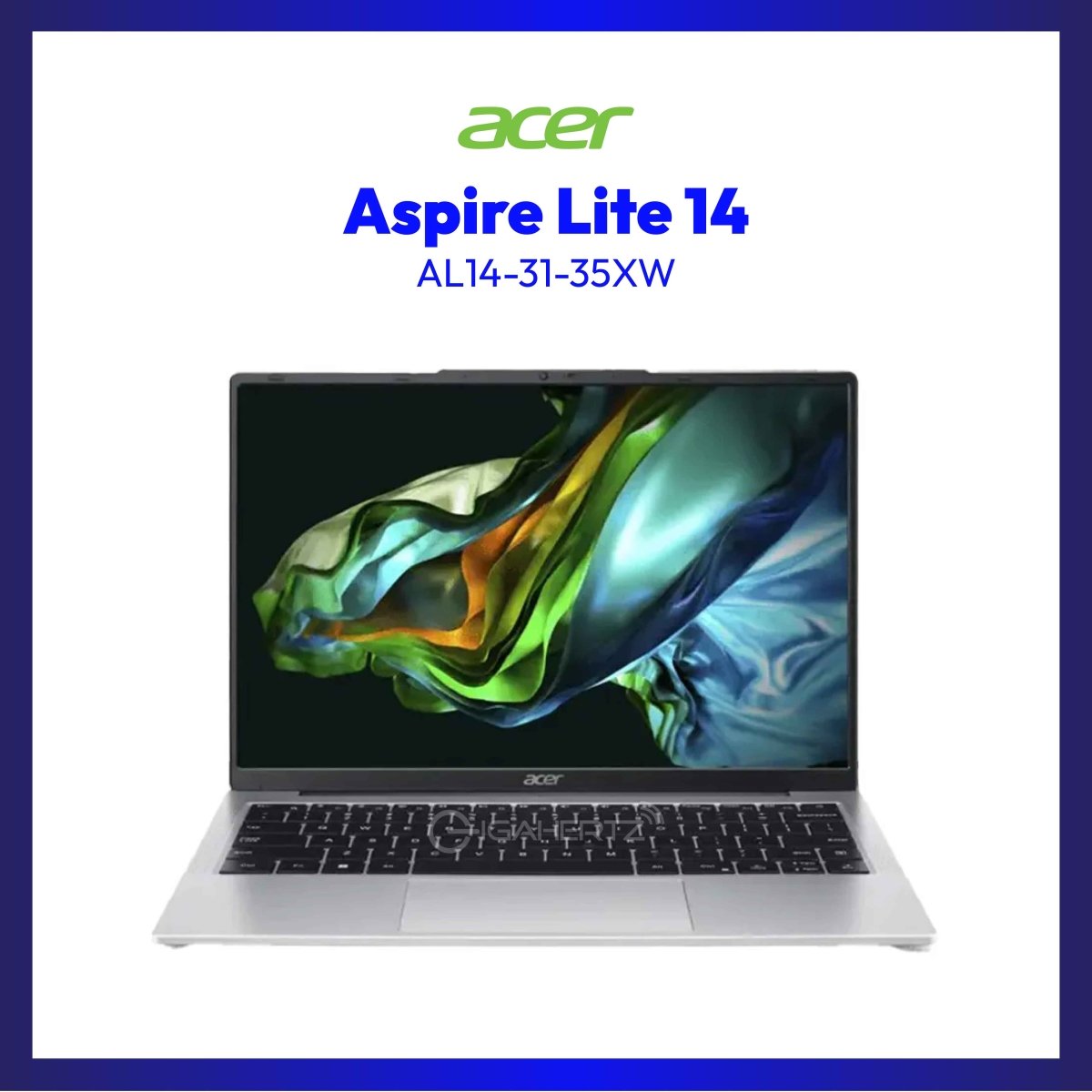 Acer AL14-31-35XW Pure Silver | 14" IPS | i3-N300 | UHD Graphics | 8GB RAM | 512GB SSD | WIN 11 | GigaHertz