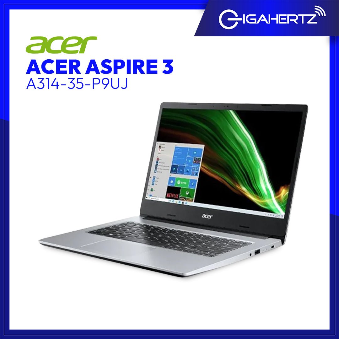 Acer Aspire 3 A314 - 35 - P9UJ | 14" HD | Pentium Silver N6000 | Intel UHD | 8GB RAM | 256GB SSD | WIN 10 | DEMO UNIT | Gigahertz