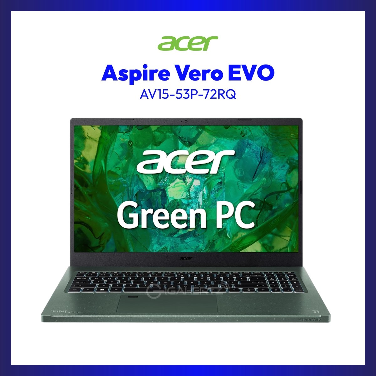 Acer Aspire Vero EVO AV15-53P-72RQ | 15.6" IPS | i7-1355U | Iris Xe Graphics | 16GB RAM | 512GB SSD | WIN 11 | GigaHertz