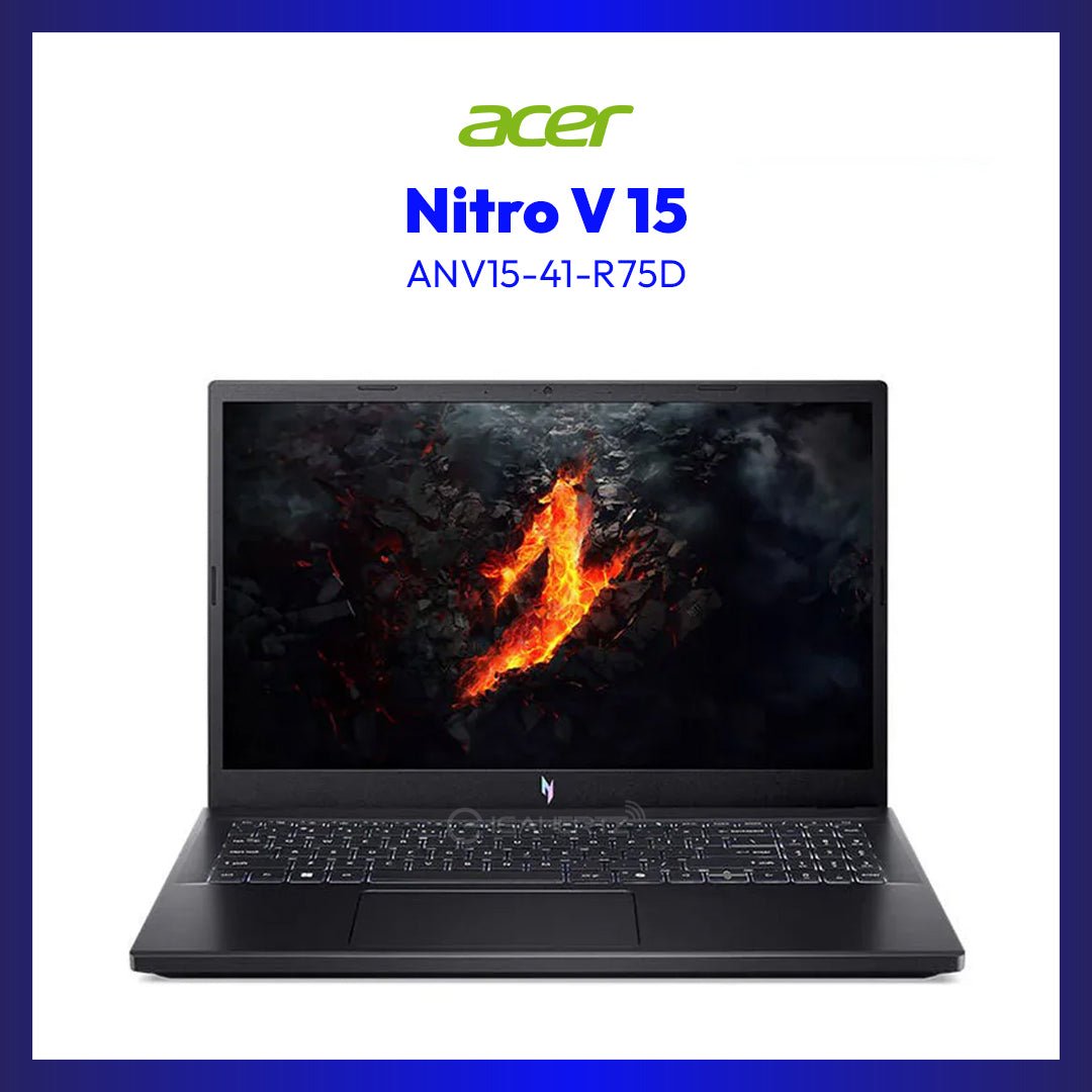 Acer Nitro V 15 ANV15-41-R75D Gaming Laptop | 15.6" FHD (1920x1080) 165Hz IPS | Ryzen 5 6600H | 16GB RAM | 512GB SSD | RTX 4050 | Windows 11 Home | GigaHertz