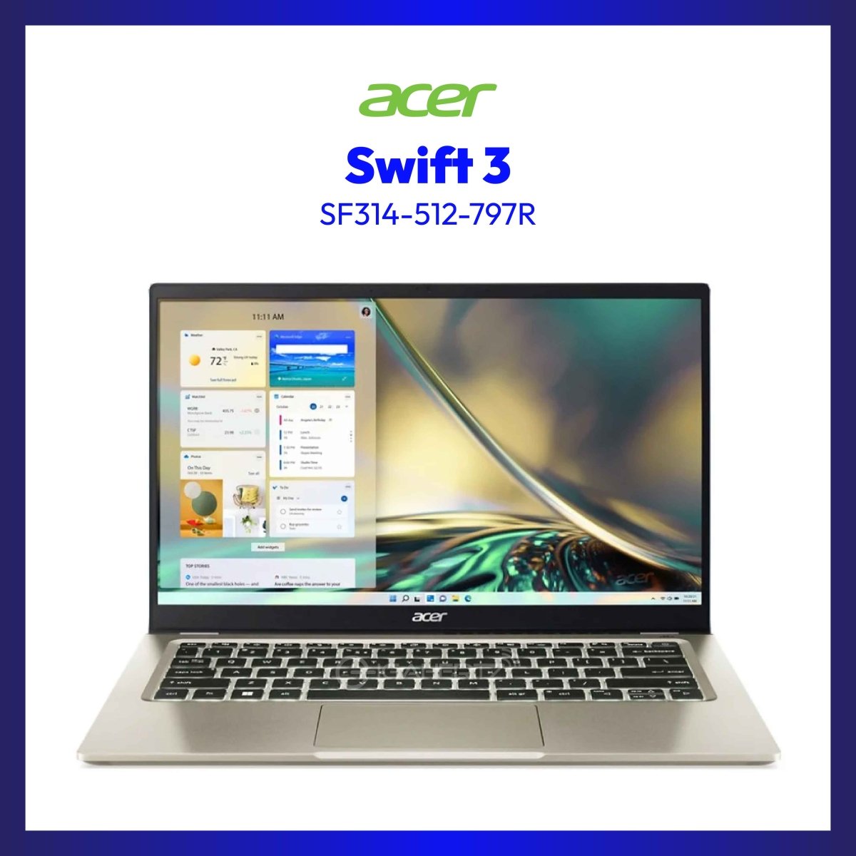 Acer Swift 3 SF314-512-797R Notebook | 14" IPS | i7-1260P | Iris® Xe Graphics | 16 GB RAM | 1 TB SSD | WIN 11 | GigaHertz