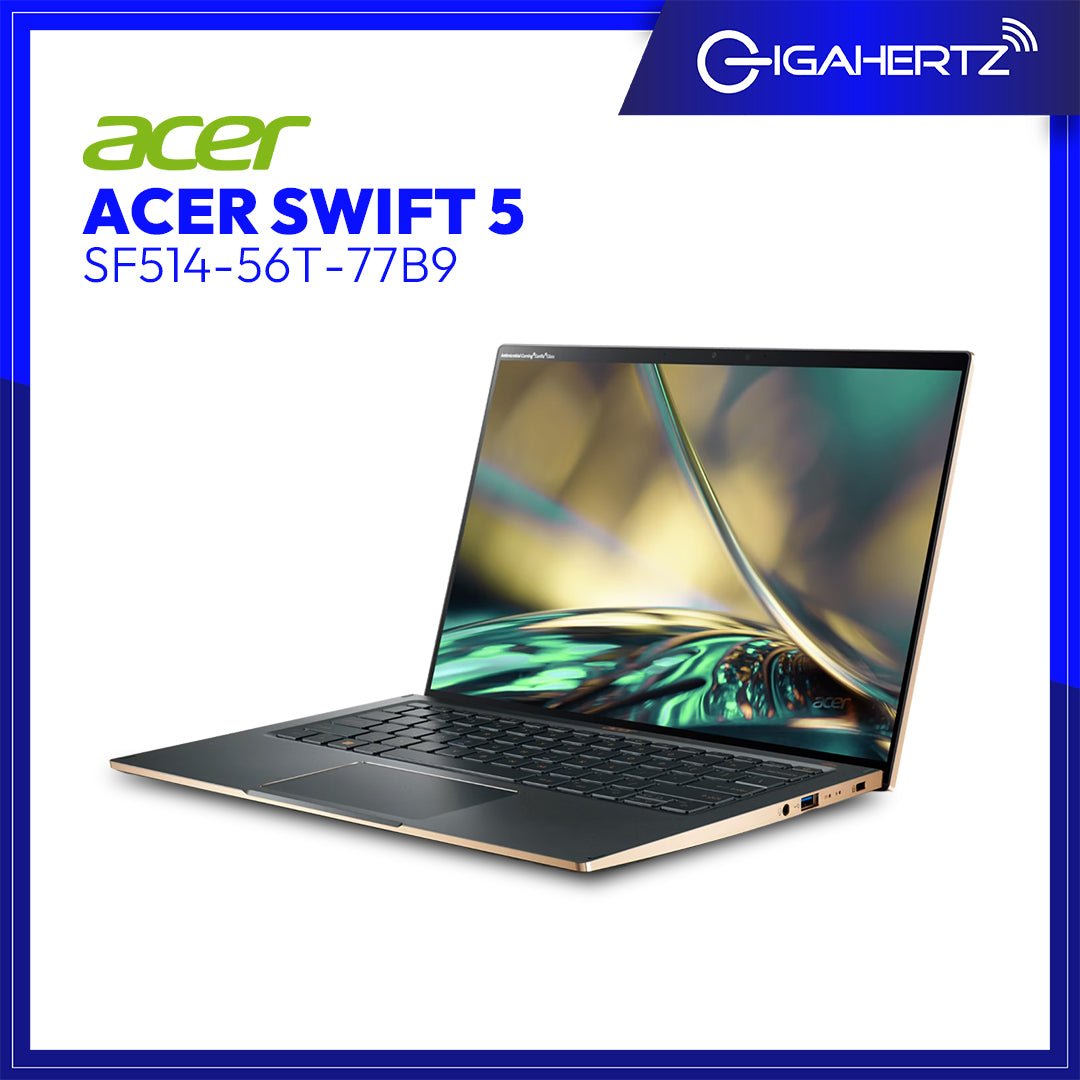 Acer Swift 5 SF514 - 56T - 77B9 | 14" IPS | i7 - 1260P | Iris® Xe Graphics | 16 GB RAM | 512 GB SSD | WIN 11 | Gigahertz