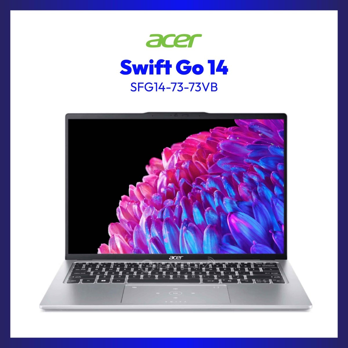 Acer Swift Go 14 SFG14-73-73VB Silver | 14" OLED | Intel Core Ultra 7 | Intel ARC Graphics | 16GB RAM | 512GB SSD | WIN 11 | GigaHertz