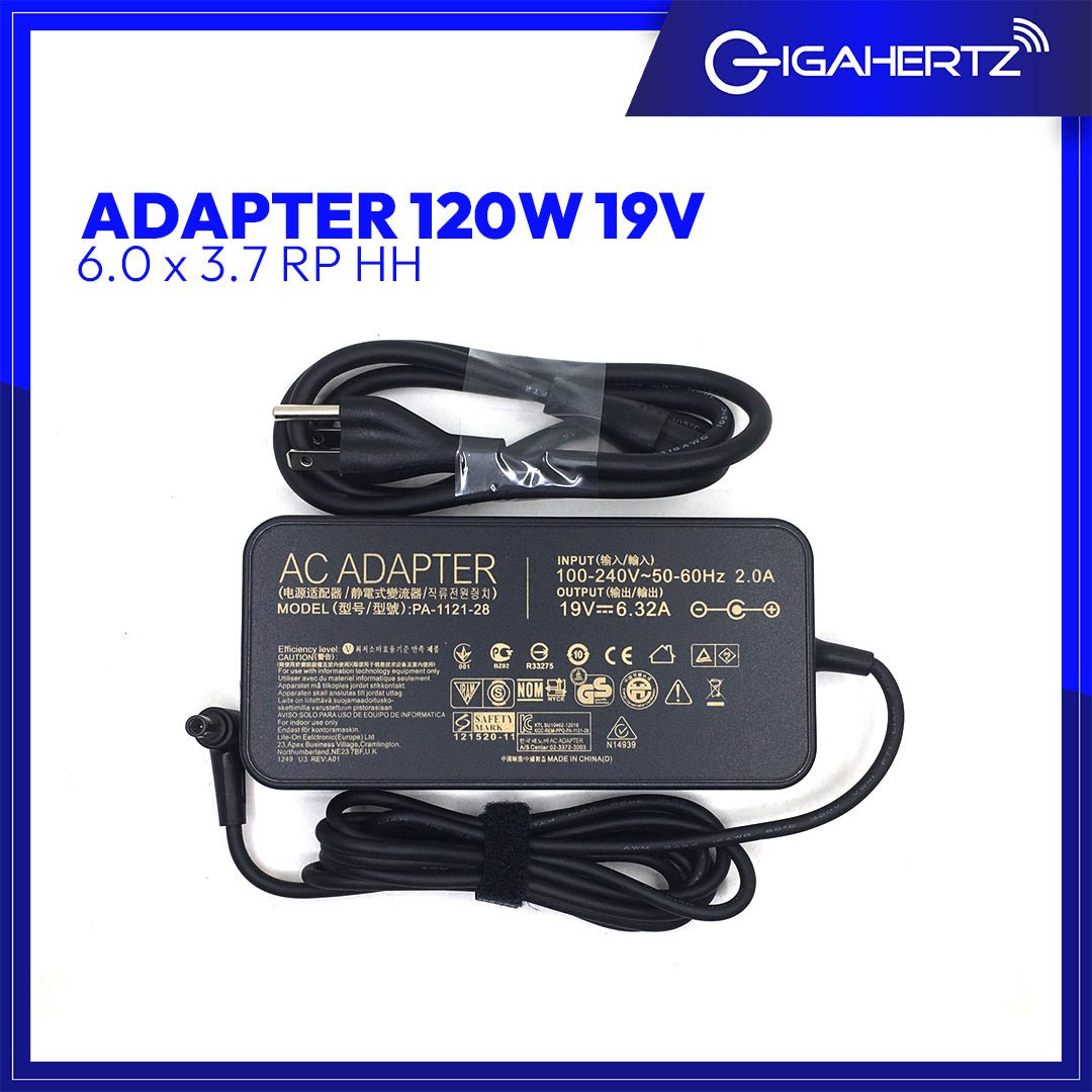Adapter 120W 19V 6.0 x 3.7 RP HH | Gigahertz