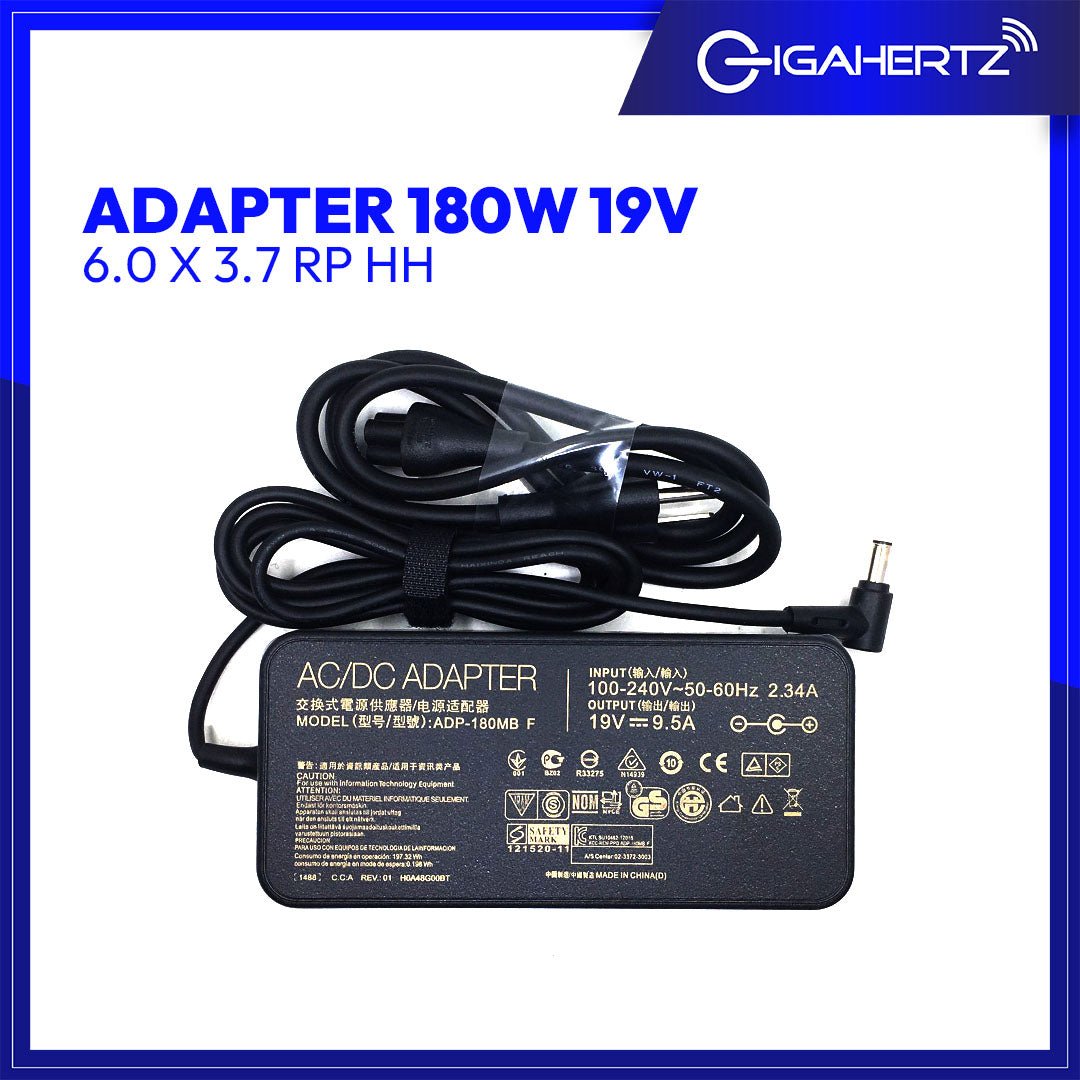 Adapter 180W 19V 6.0 X 3.7 RP HH | Gigahertz