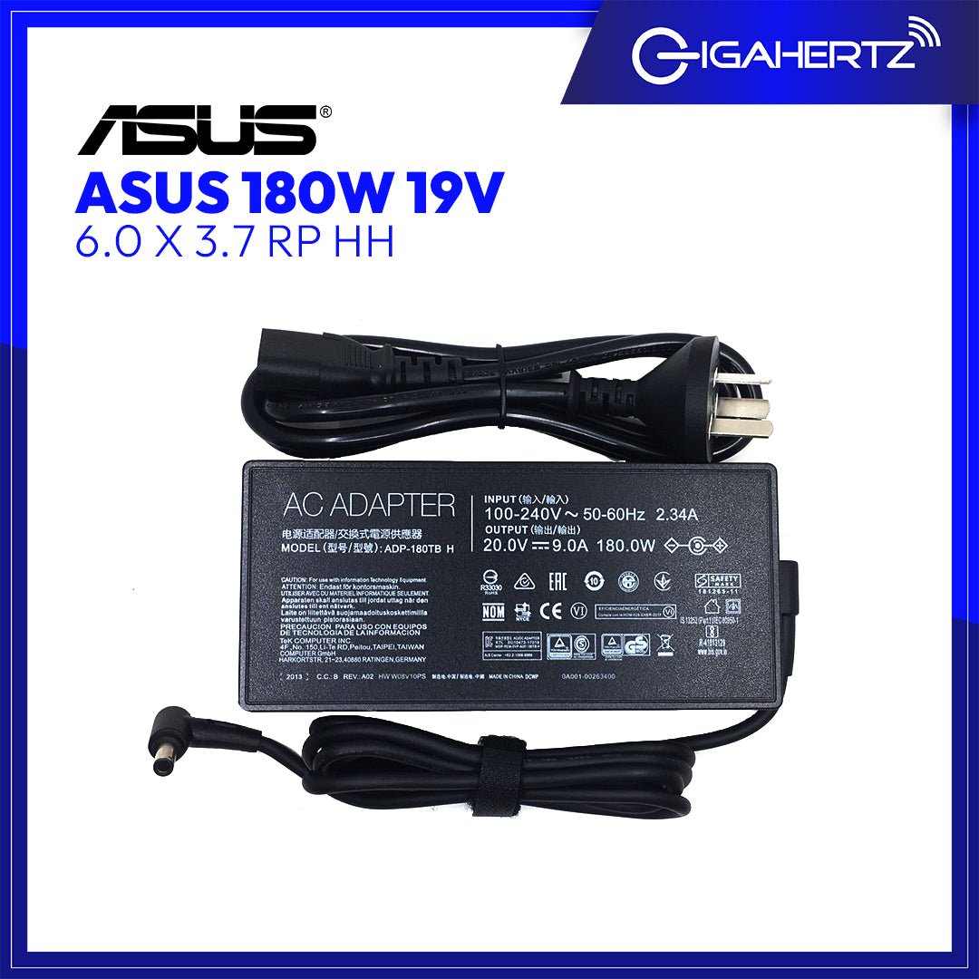 Asus Adapter 180W 19V 6.0 X 3.7 RP HH | Gigahertz