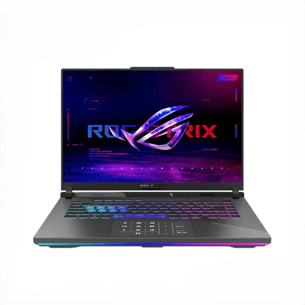 ASUS ROG STRIX G16 G614PH-RV067WSM ECLIPSE GRAY AMD RYZEN 9 8940HX | 16GB DDR5 5200MHZ | 512GB M.2 NVME SSD | NVIDIA GEFORCE RTX5050 8GB GDDR7 | 16" 165HZ FHD | WIN 11 | GigaHertz