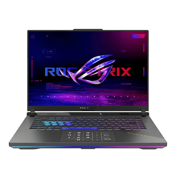 Asus ROG Strix G16 G614PR - RV054WSM | 16" WUXGA | Ryzen™ 9 8940HX | RTX™ 5070 Ti | 16 GB RAM | 1 TB SSD | WIN 11 | GigaHertz