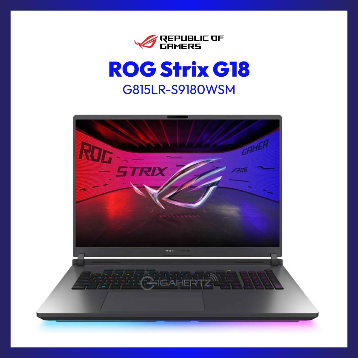 Asus ROG Strix G18 G815LR-S9180WSM | 18" WQXGA | Intel Ultra 9 |NVIDIA GeForce RTX 5070 Ti | 32 GB RAM | 1 TB SSD | WIN 11 | GigaHertz