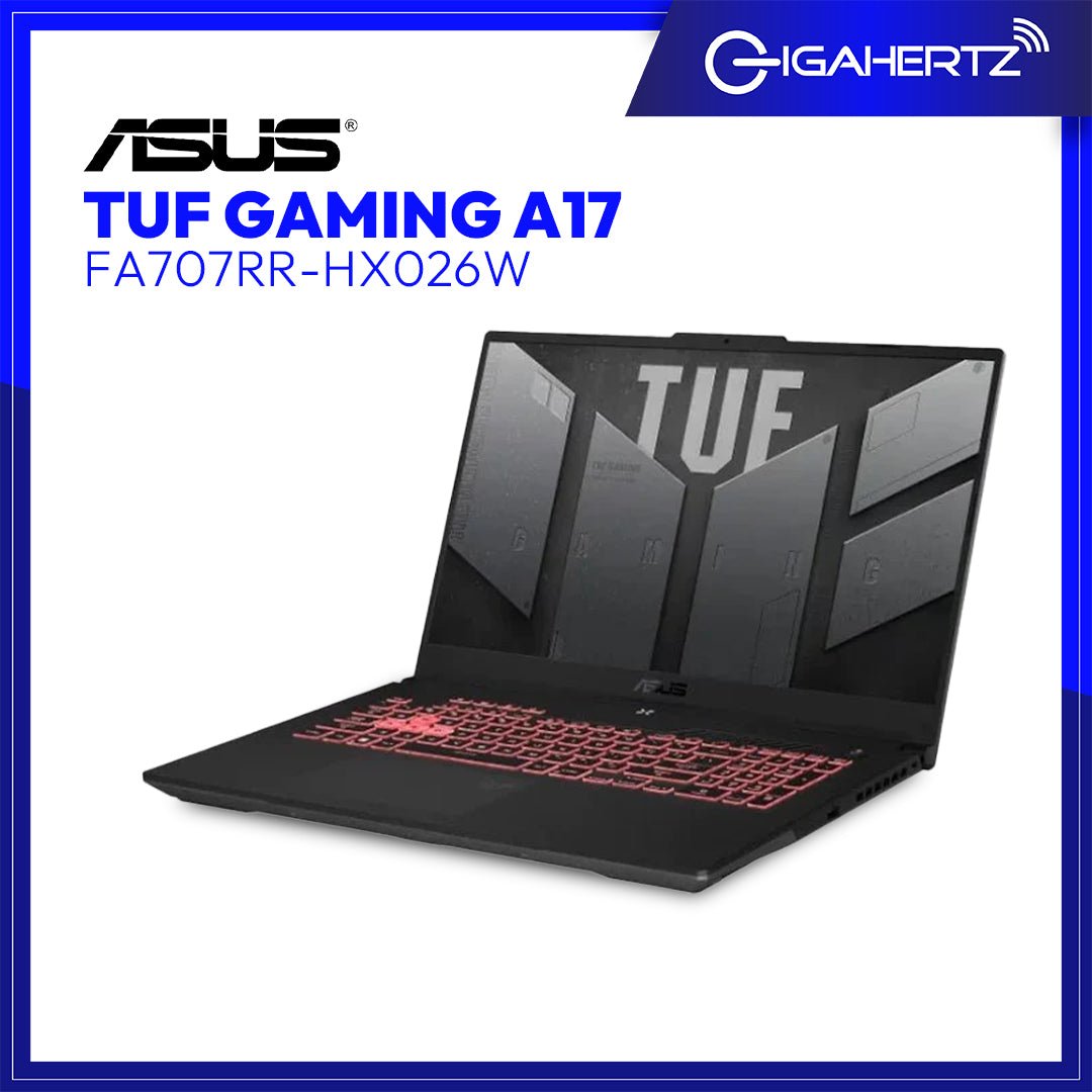 Asus TUF Gaming A17 FA707RR - HX026W | 17.3" FHD | Ryzen 7 6800HS | GeForce RTX 3070 | 16GB RAM | 1TB SSD | WIN 11 | Laptop Tiangge | Gigahertz