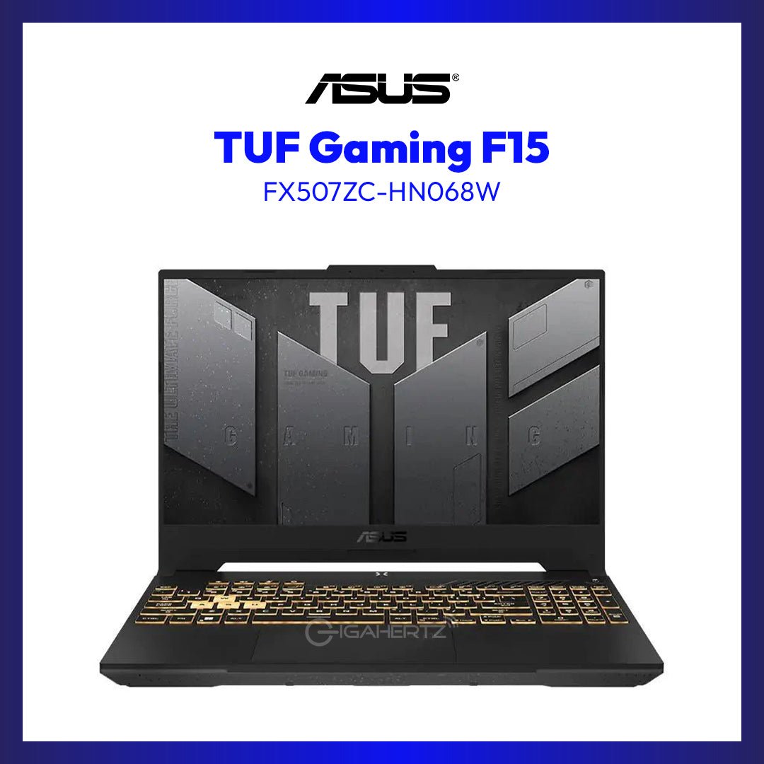 Asus TUF Gaming F15 FX507ZC-HN068W | 15.6" FHD | i7-12700H | GeForce RTX 3050 | 8GB RAM | 512GB SSD | WIN 11 | GigaHertz