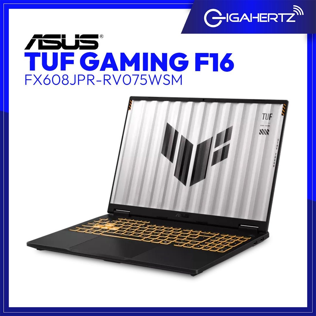 Asus TUF Gaming F16 FX608JPR-RV075WSM Laptop (Jaeger Gray) | 16" FHD+ (1920x1200) 165Hz IPS | Core i7-14650HX | 16GB RAM | 1TB SSD | GeForce RTX 5070 | Windows 11 Home | GigaHertz