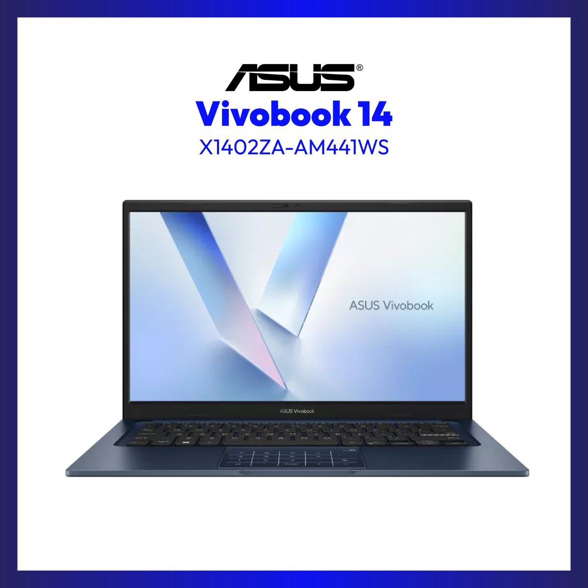 Asus Vivobook 14 X1402ZA-AM441WS | 14" FHD | i7-1260P | UHD Graphics | 8GB RAM | 512GB SSD | WIN 11 | GigaHertz