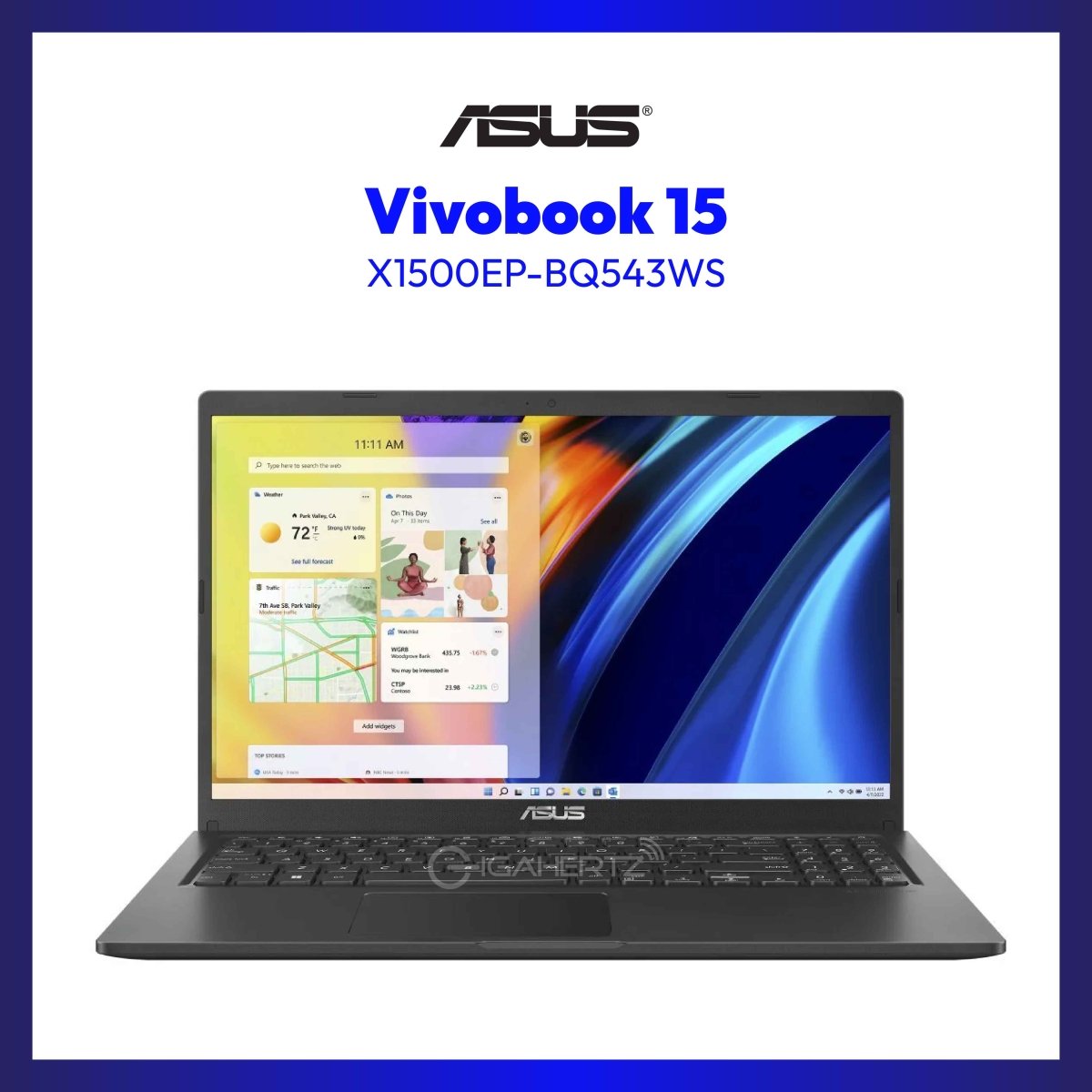 Asus Vivobook 15 X1500EP-BQ543WS | 15.6" FHD | i5-1135G7 | GeForce MX330 | 8GB RAM | 512GB SSD | WIN 11 | Laptop Tiangge | GigaHertz