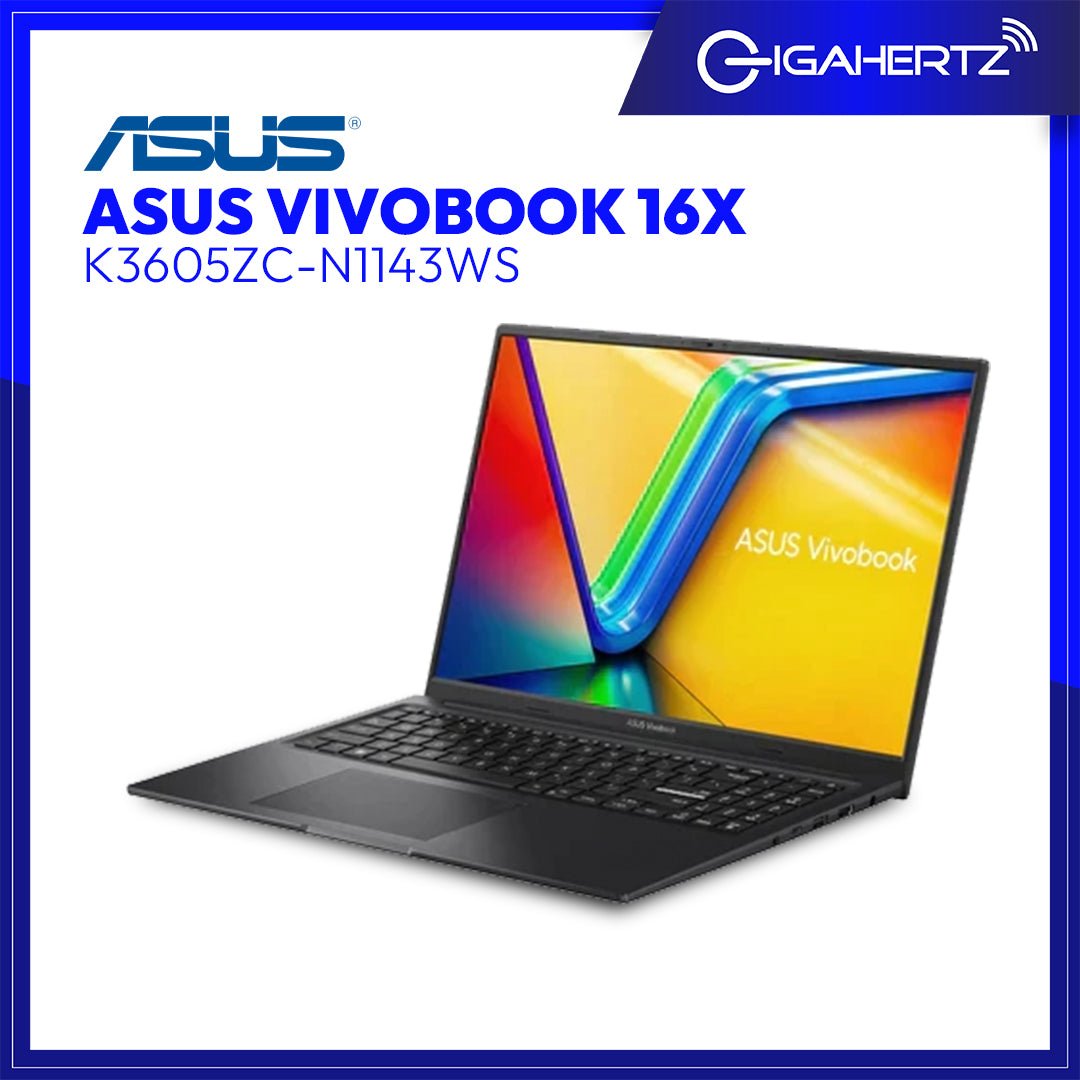 Asus Vivobook 16X K3605ZC - N1143WS | 16" WUXGA | i5 - 12450H | RTX™ 3050 | 8 GB RAM | 512 GB SSD | WIN 11 | Gigahertz