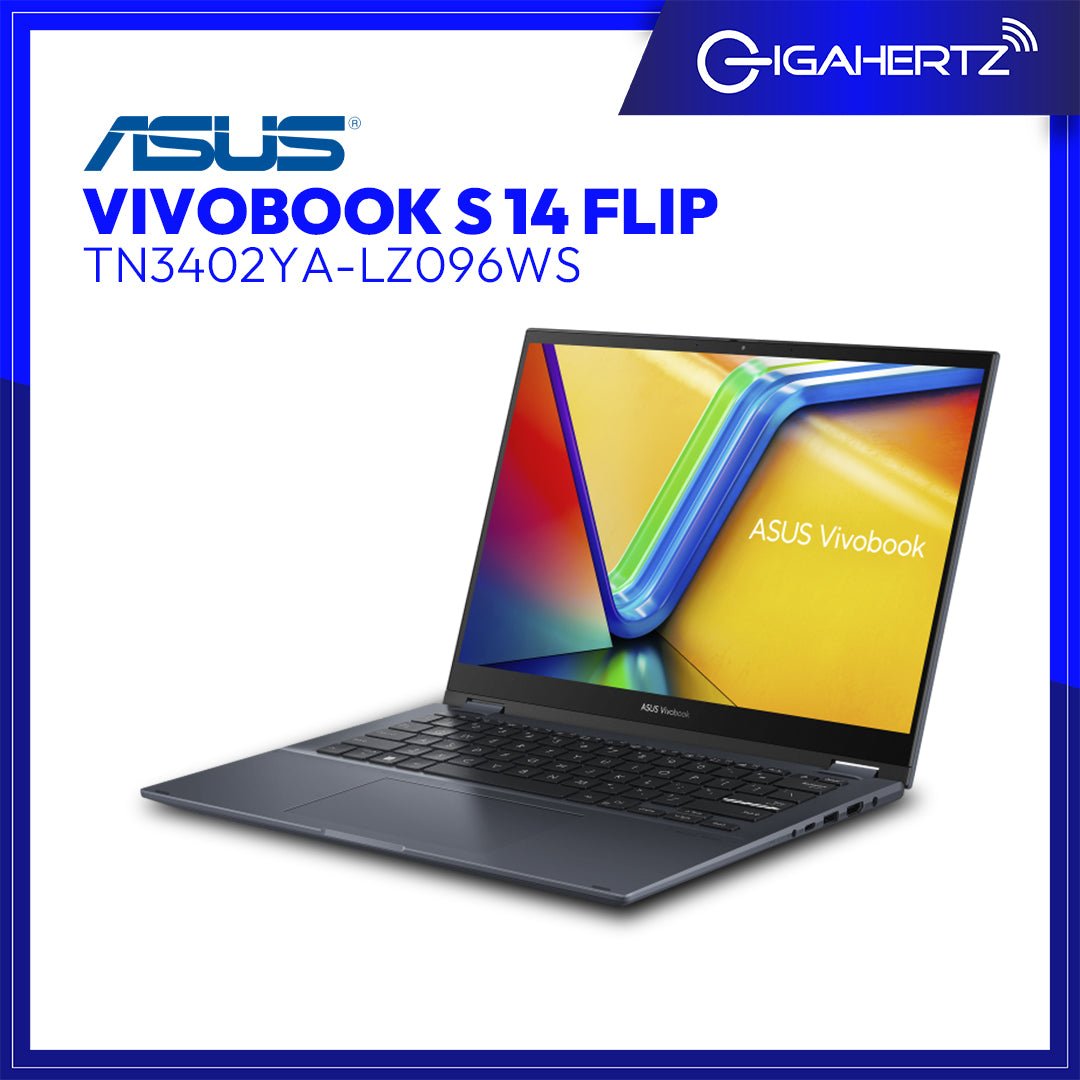 Asus Vivobook S 14 Flip TN3402YA - LZ096WS | 14" WUXGA | Ryzen™ 5 7530U | Radeon™ Graphics | 16 GB RAM | 1 TB SSD | WIN 11 | Gigahertz