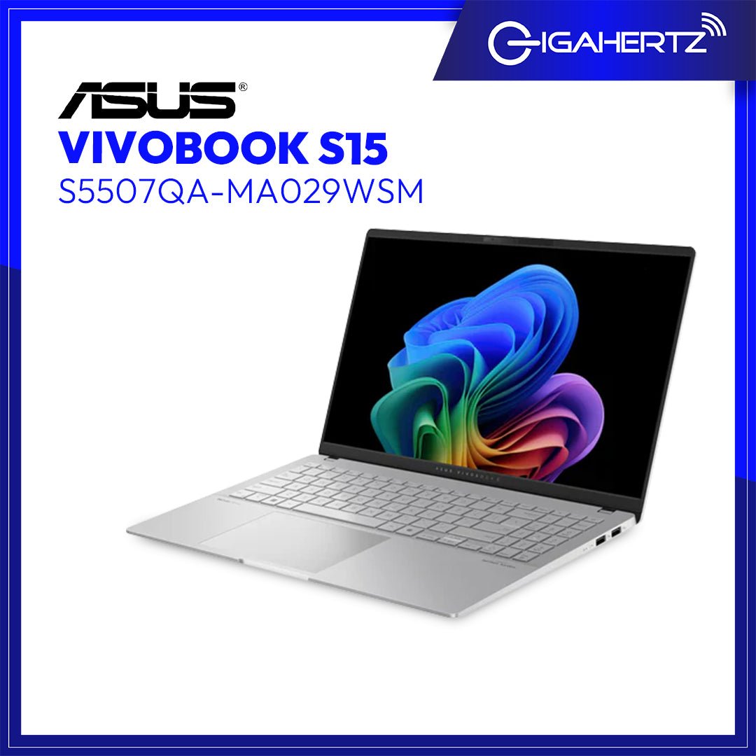 Asus Vivobook S15 S5507QA - MA029WSM | 15.6" OLED | Snapdragon X Plus X1P 42 100 | Qualcomm Hexagon NPU | 16GB RAM | 1TB SSD | WIN 11 | Gigahertz