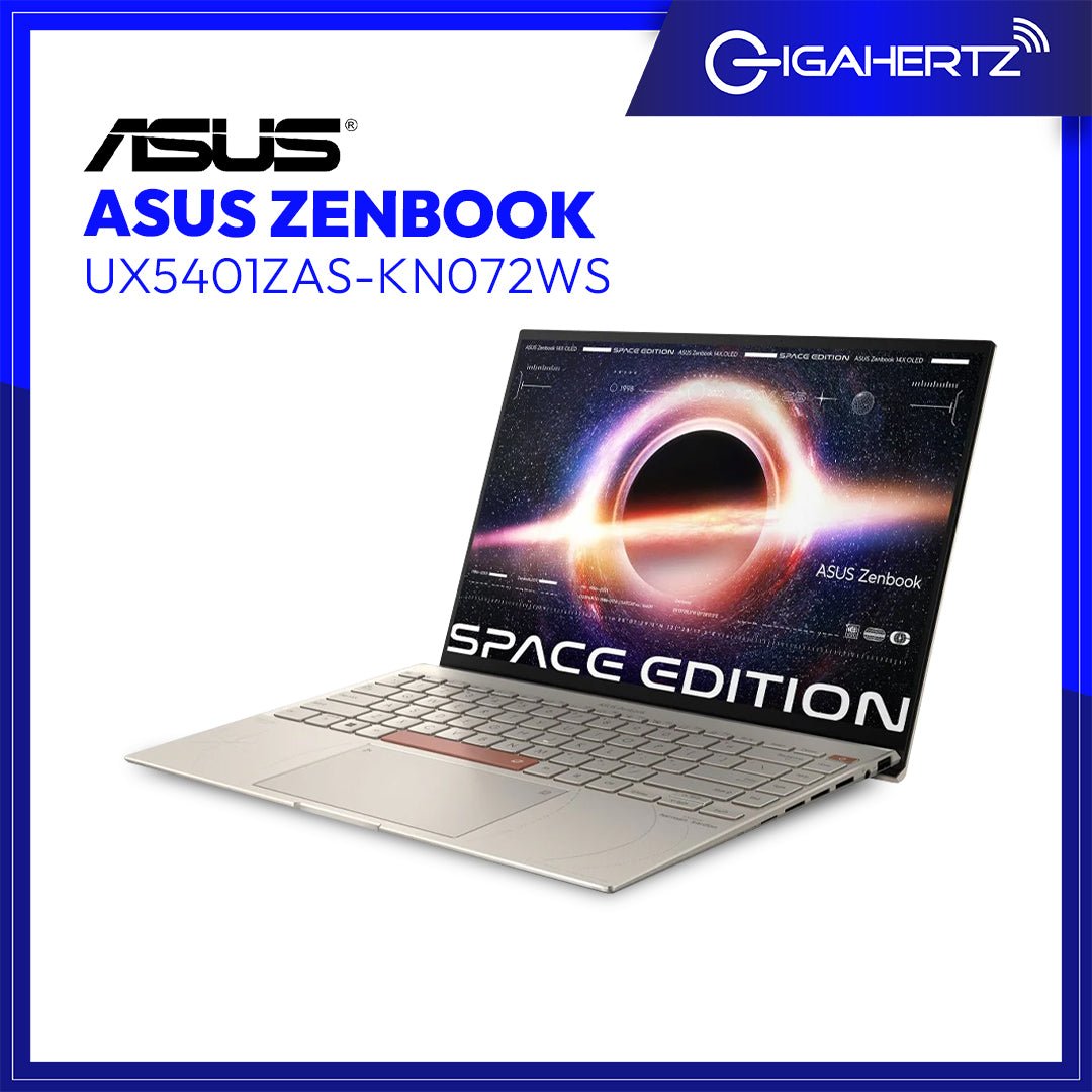Asus Zenbook UX5401ZAS - KN072WS | 14" OLED | i5 - 12500H | Iris Xe Graphics | 16GB RAM | 512GB SSD | WIN 11 | Gigahertz