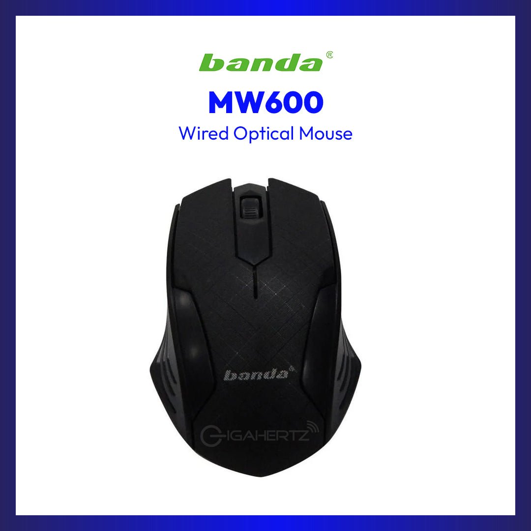 Banda Optical Mouse MW600 Wired | GigaHertz