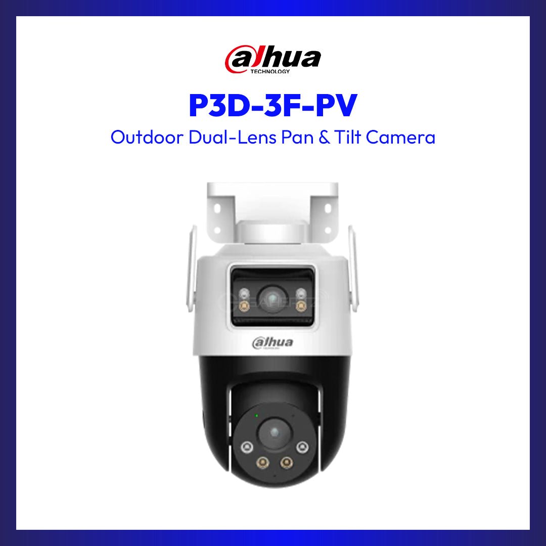 Dahua P3D-3F-PV 3+3MP Outdoor Wi-Fi Dual-Lens Pan & Tilt Camera | GigaHertz